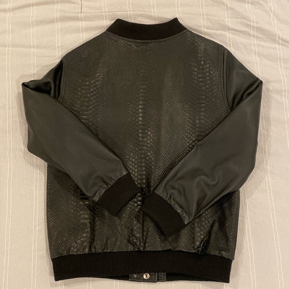 The Bomber Jacket - Python Embossed - Picture 2 of 4